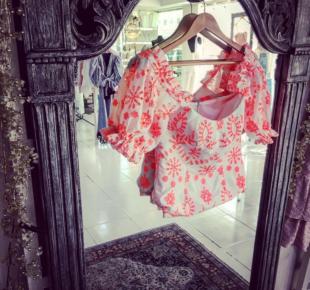 Seville in Neon Orange and White