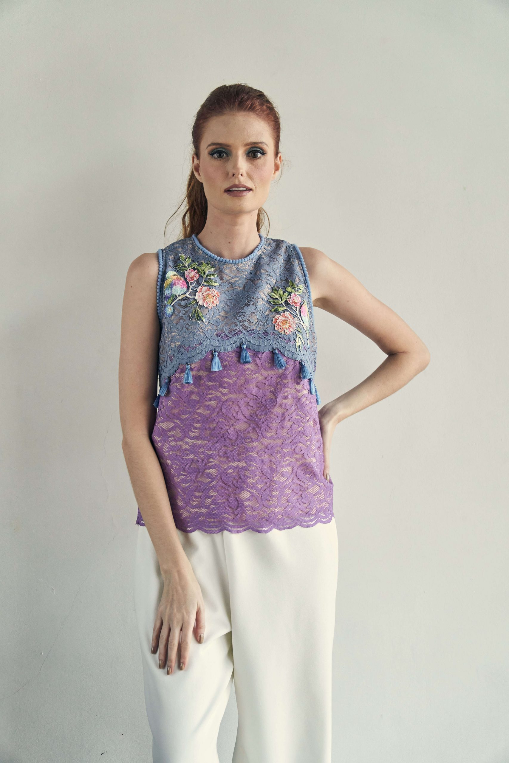 DEBBIECO1194 Auden in Dusty Blue and Lavender - Image 1