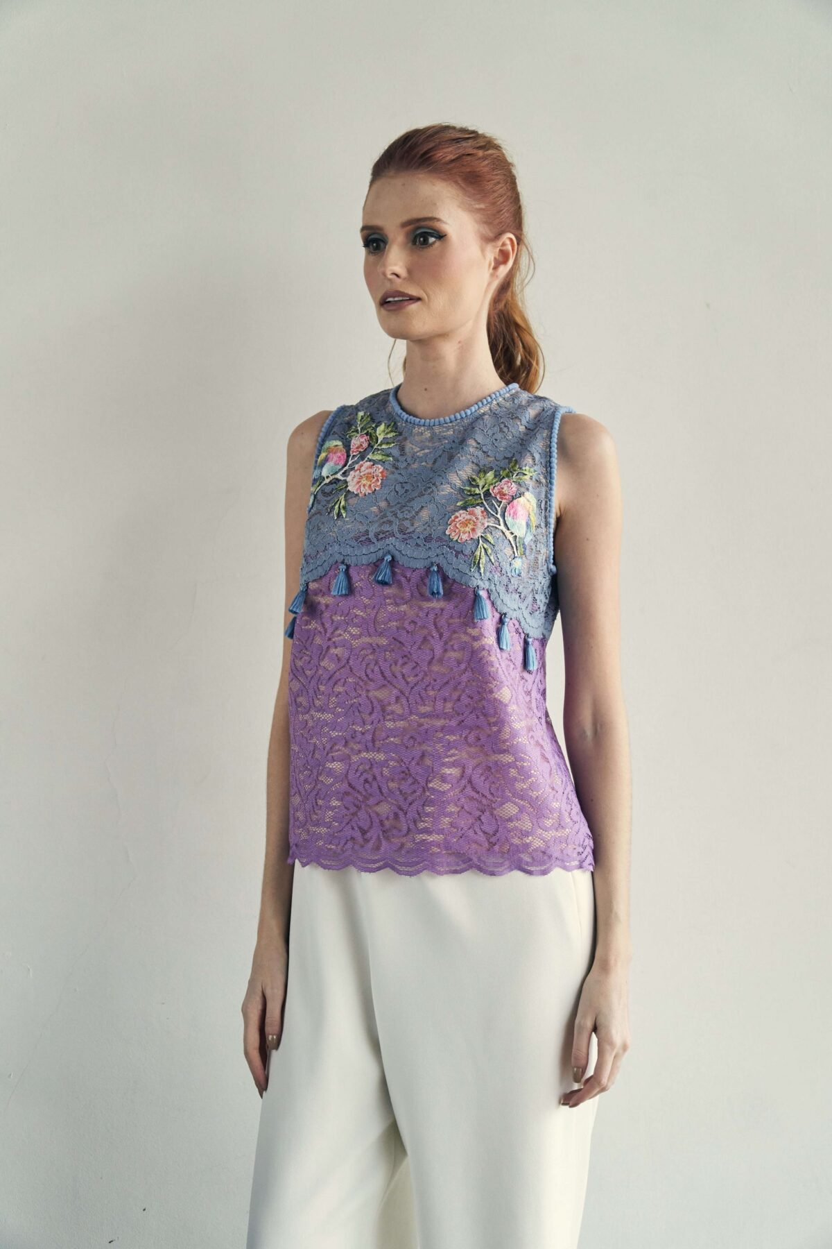 Auden in Dusty Blue and Lavender - Image 4