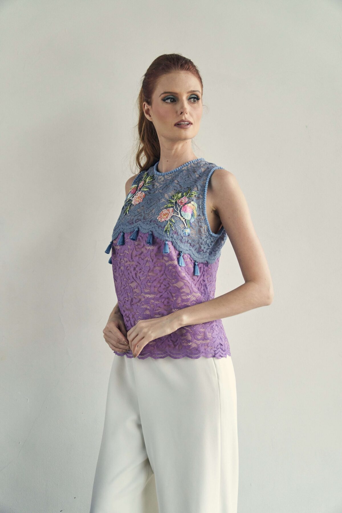 Auden in Dusty Blue and Lavender - Image 3