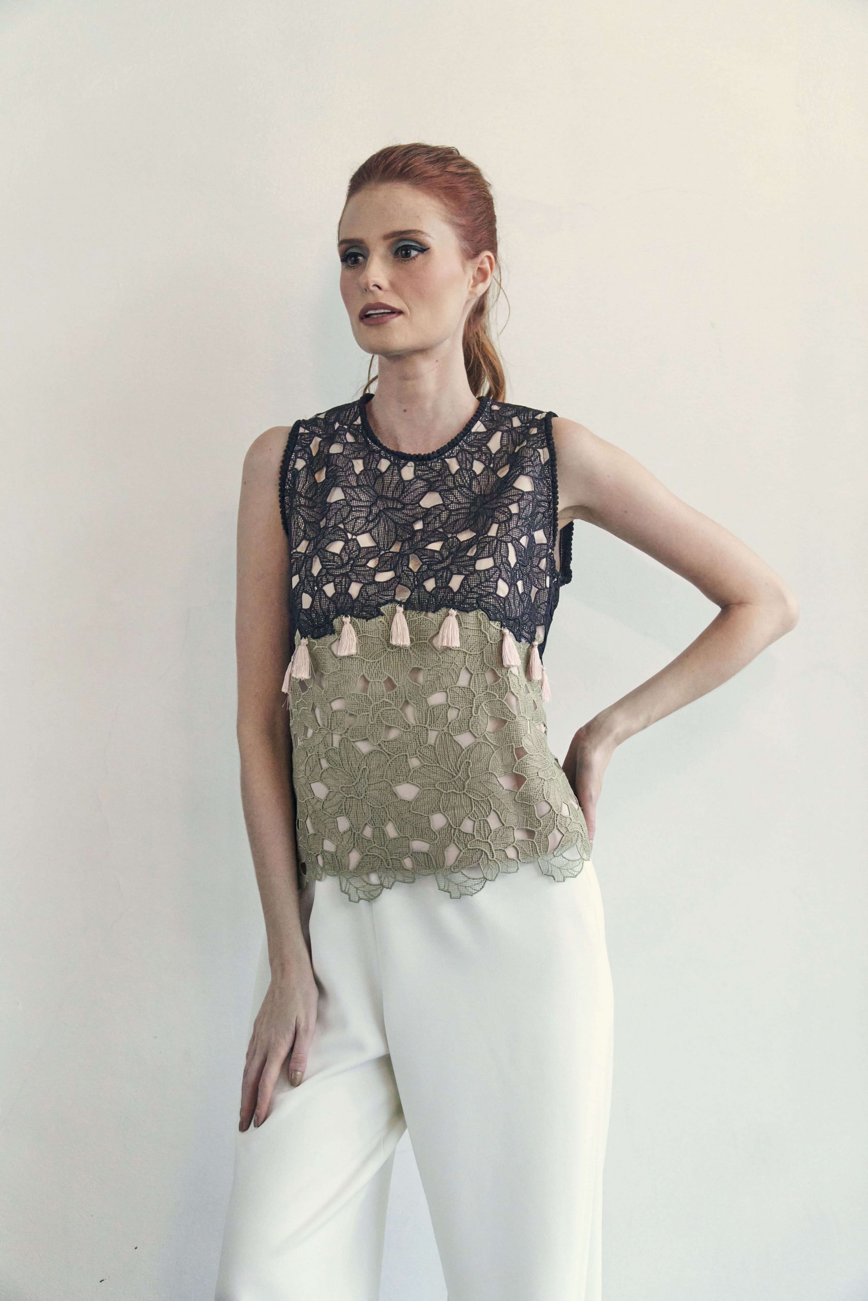 DEBBIECO1465 Auden in Black and Sage Green - Image 1