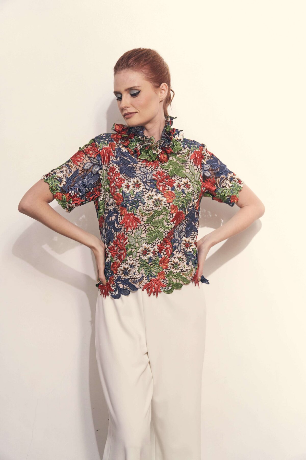 Ashley in Fall Multi-Coloured Lace