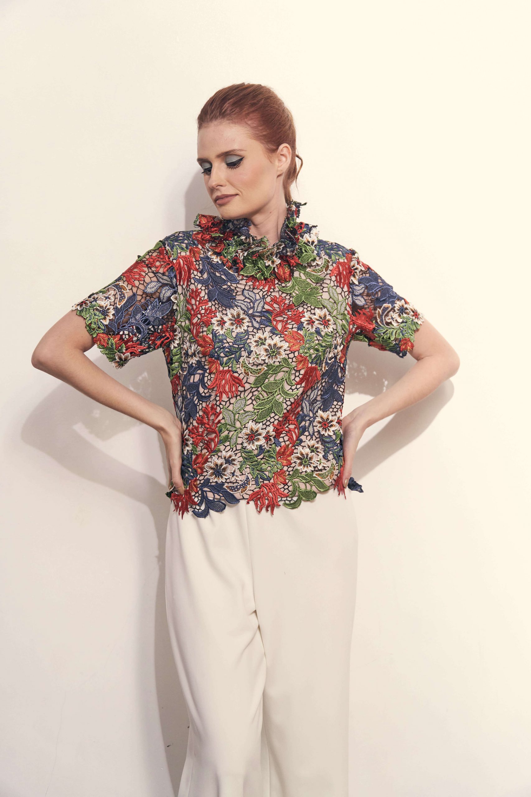 Ashley in Fall Multi-Coloured Lace