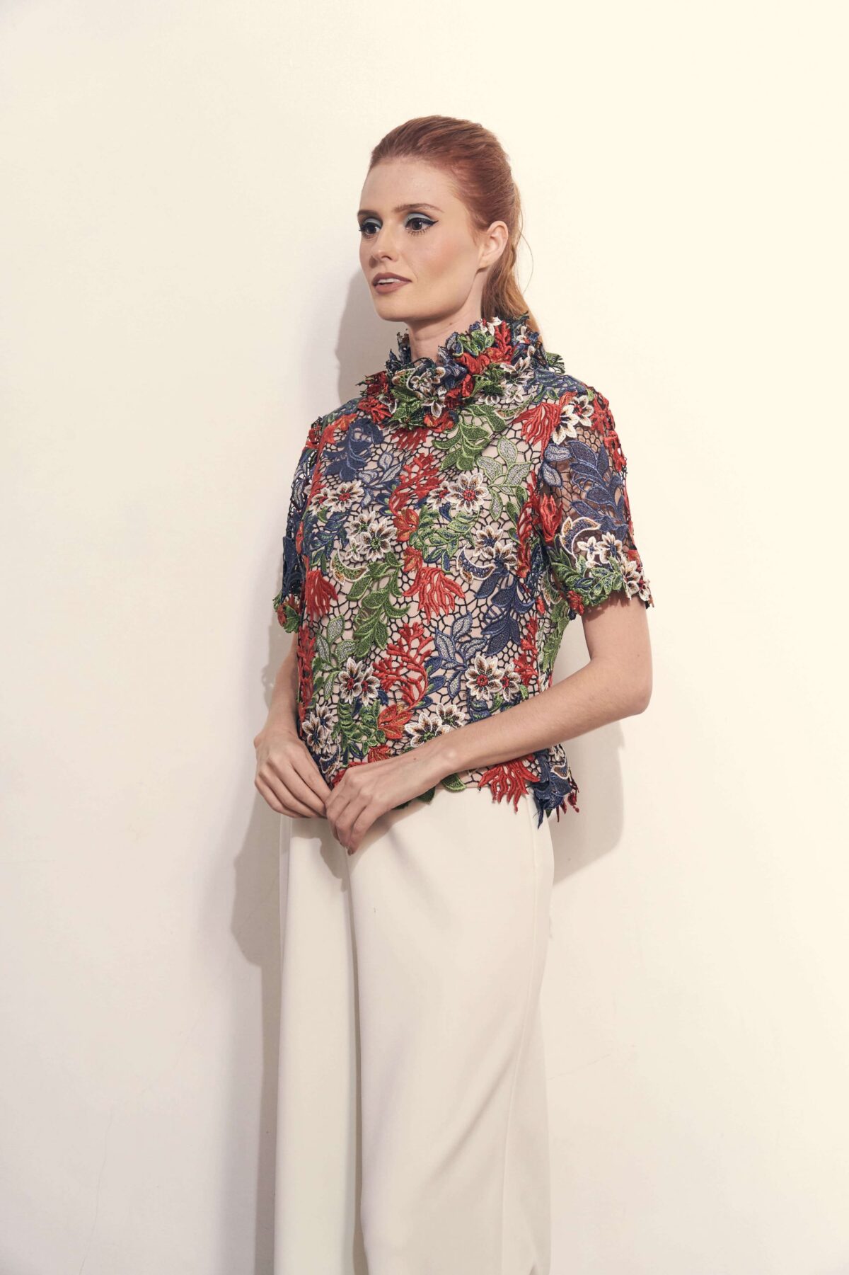 Ashley in Fall Multi-Coloured Lace - Image 5