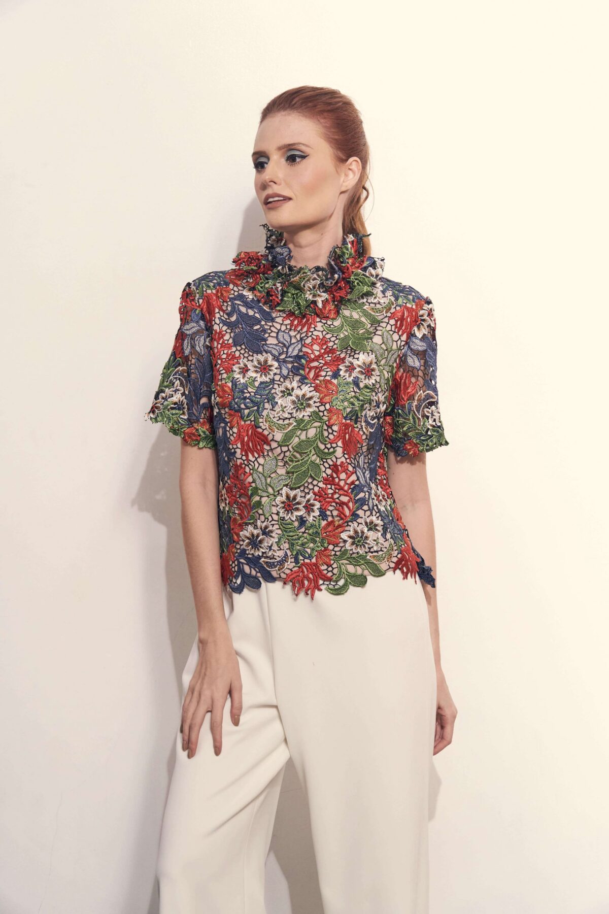 Ashley in Fall Multi-Coloured Lace - Image 4