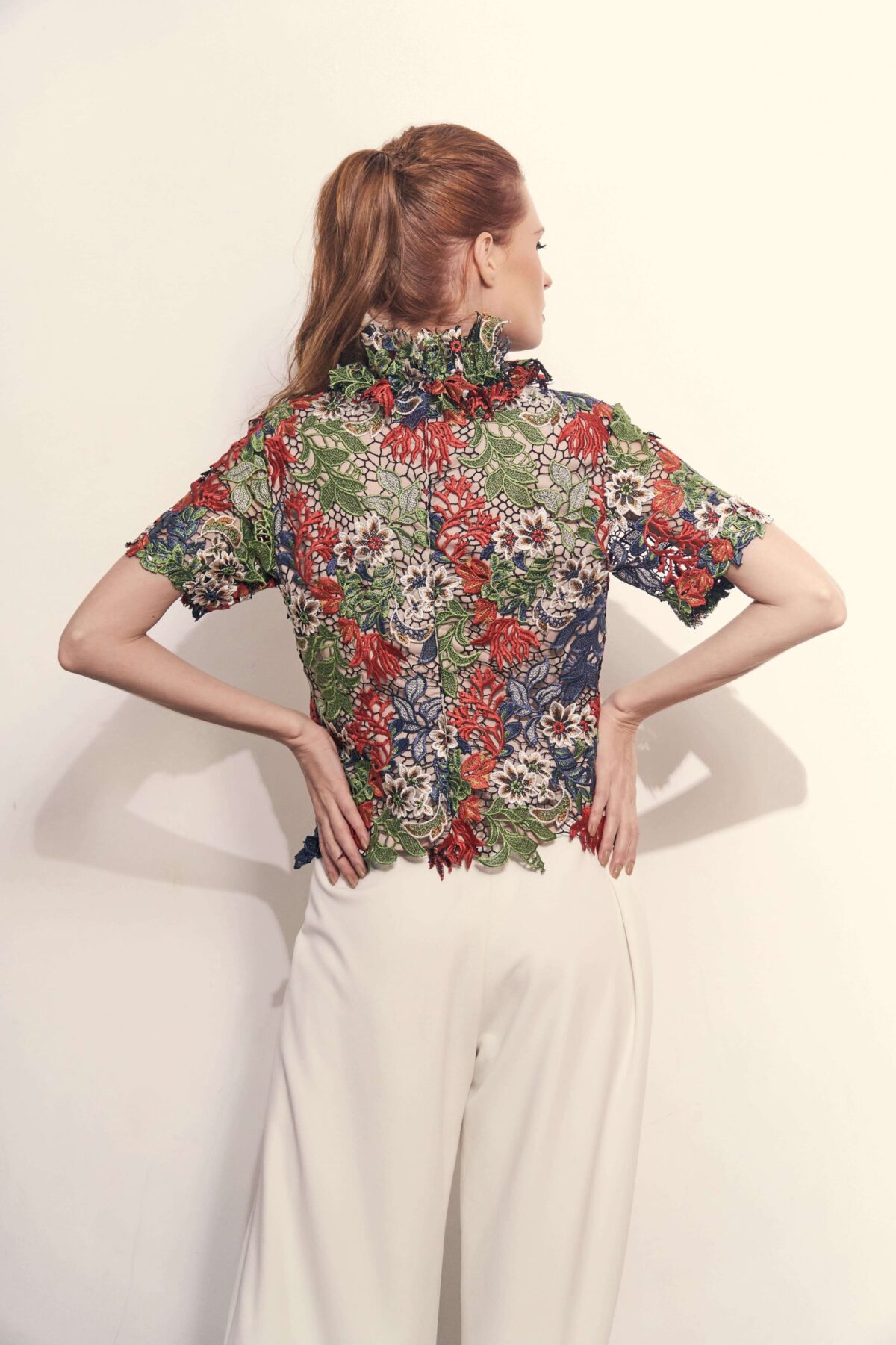 Ashley in Fall Multi-Coloured Lace - Image 2