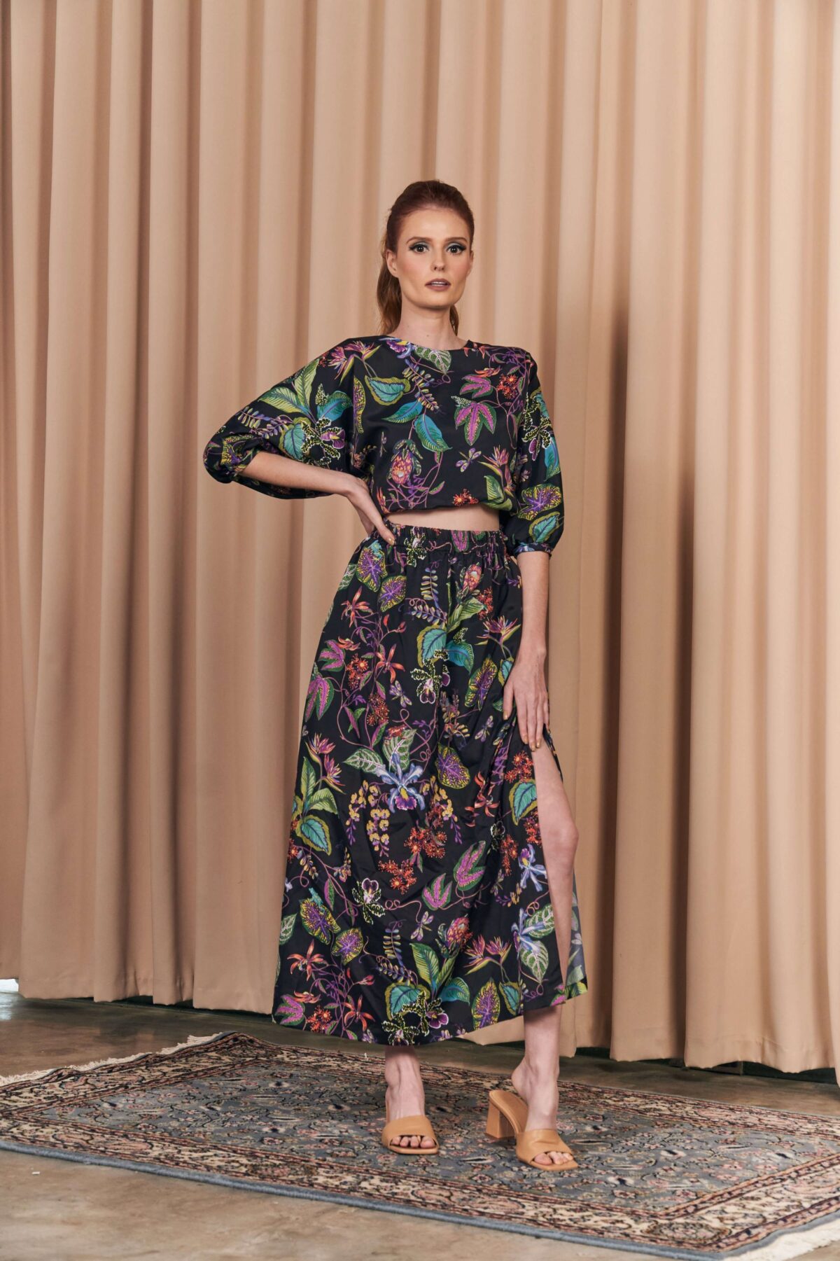 Mattia in Black Floral - Image 2