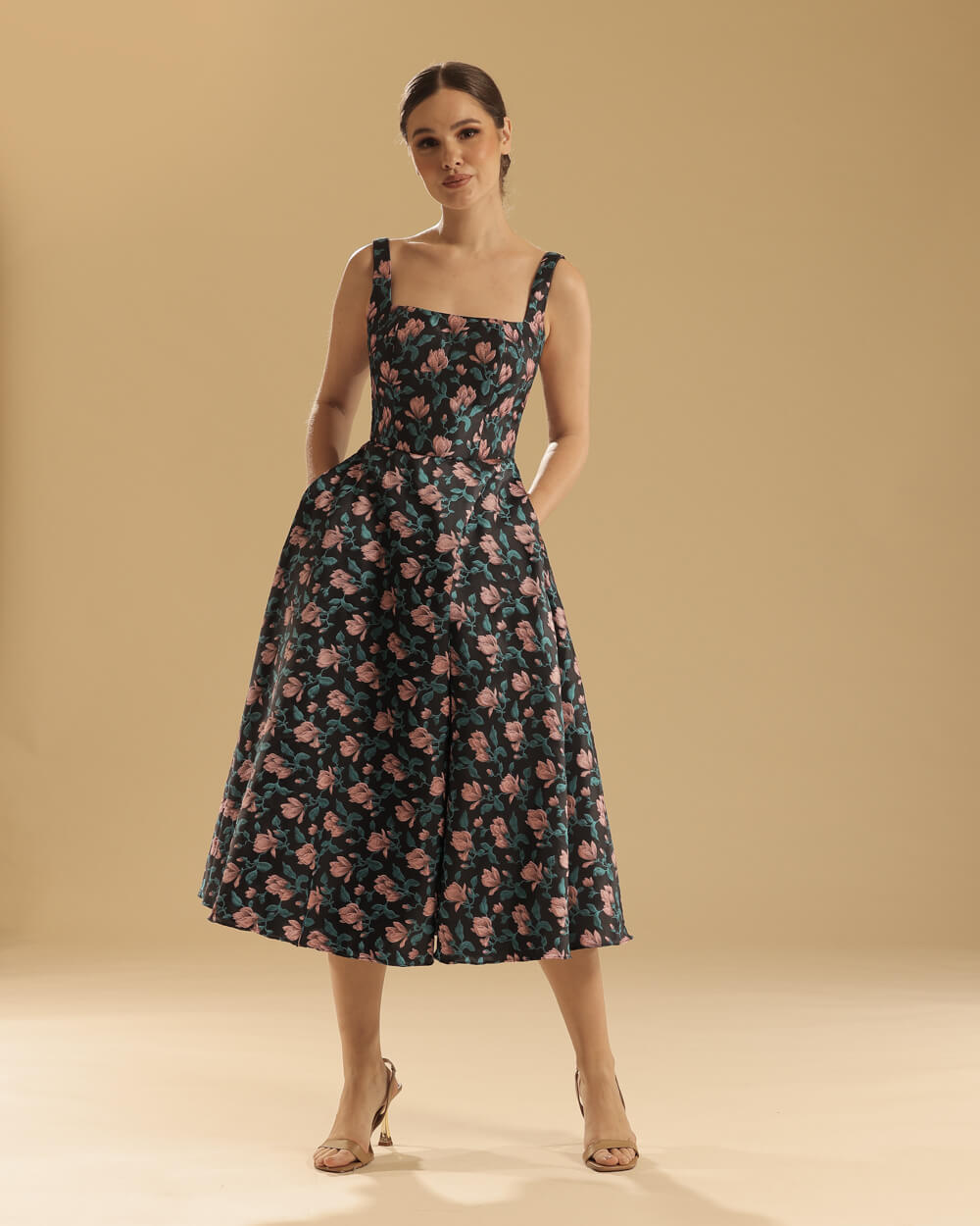 Lydia in Midnight Blue and Pink