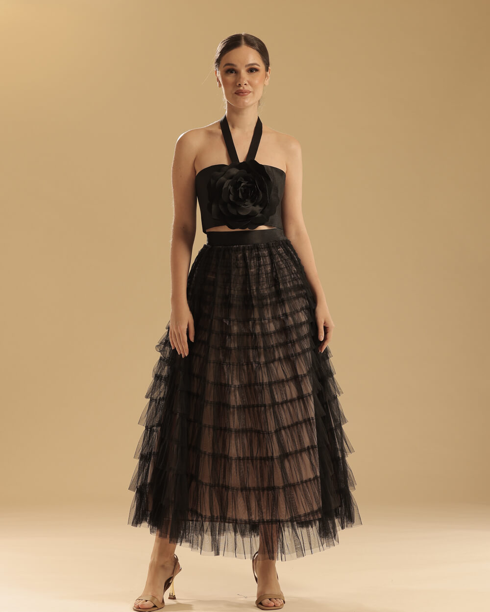 Anthea (black on nude)